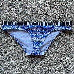BCBGMaxAzria mixed print Bikini Bottoms